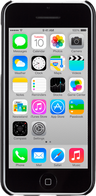 case-mate barely there Carbon fr iPhone 5C, schwarz -