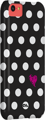 case-mate barely there Prints fr iPhone 5C, Polka Love -