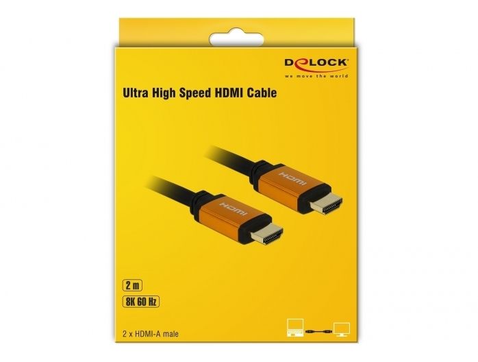 DeLock Ultra High Speed HDMI Kabel 48 Gbps 8K 60 Hz 2,0 m -