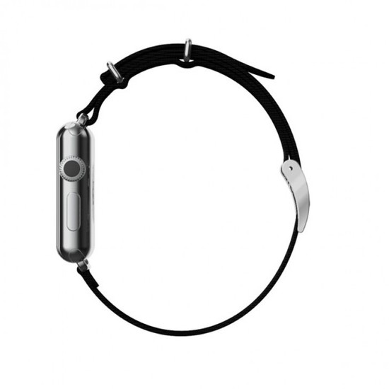 Incipio Nato Style Nylonband Apple Watch 42mm schwarz/silber WBND-002-BLKSLV -