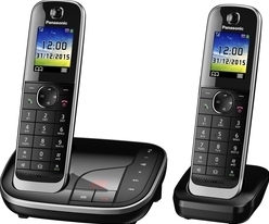kaufen. telefon.de Panasonic AB schnurloses Duo-DECT bei Versandkostenfrei schwarz Telefon KX-TGJ322GB mit