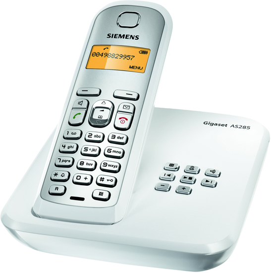 bei ab Euro! AS285 telefon.de weiß-silber 40 kaufen. Gigaset Versandkostenfrei