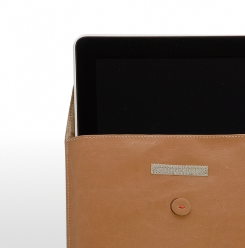Skech Envelope fr iPad, hellbraun - nahansicht
