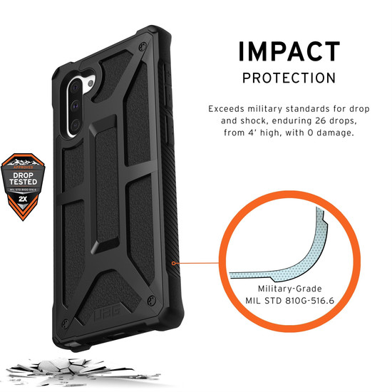 Urban Armor Gear UAG Monarch Case, Samsung Galaxy Note 10, schwarz, 211741114040 -