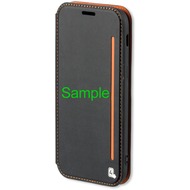 4smarts Flip-Tasche TWO-TONE+ fr iPhone X - schwarz/ orange