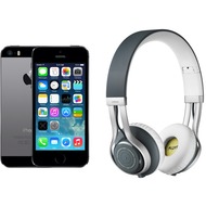 Apple iPhone 5s, 16GB, spacegrau (Telekom) + Jabra REVO WIRELESS, grau