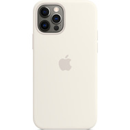 Apple Silikon Case iPhone 12/12 Pro mit MagSafe (wei)