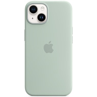 Apple Silikon Case iPhone 14 mit MagSafe agavengrn