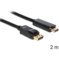 DeLock Kabel Displayport > HDMI Stecker/ Stecker 2 m
