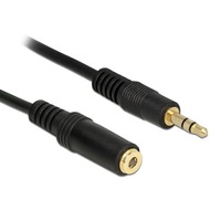 DeLock Kabel Klinke 3 Pin Verlngerung 3,5 mm 1,0m schwarz