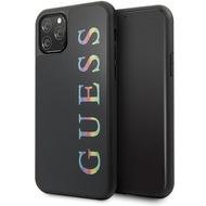 Guess Glitter Multicolor Logo Case - Apple iPhone 11 Pro - Schwarz - Cover - Schutzhlle