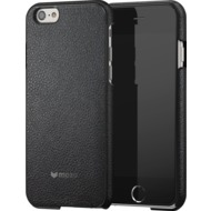 Mozo iPhone 6 Plus/ 6s Plus Back Cover - schwarzes Leder