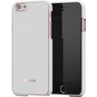 Mozo iPhone 6 Plus/ 6s Plus Back Cover - weies Leder - rosgold