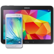Samsung A300F Galaxy A3 (platinum-silver) mit Galaxy Tab 4 10.1 16 GB (WiFi), schwarz
