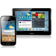 Samsung Galaxy Ace 2, onyx-black + Galaxy Tab2 10.1 16GB (UMTS), titanium-silber