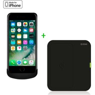 ZENS Wireless Charging Case + Wireless Charger Bundle - Apple iPhone 7/ 6/ 6S - schwarz