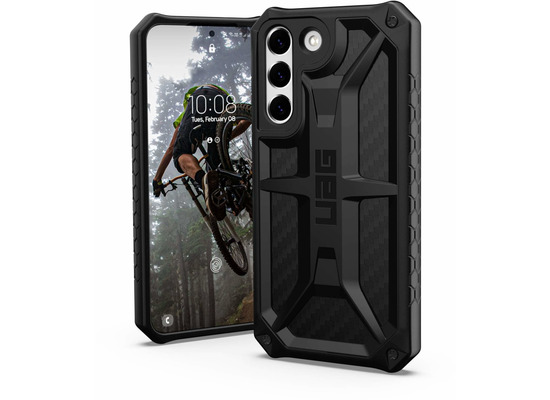Urban Armor Gear UAG Monarch Case, Samsung Galaxy S22, carbon fiber, 213421114242