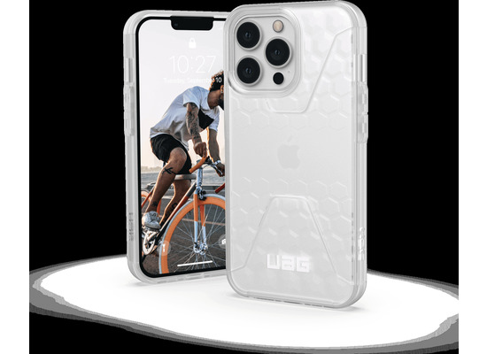 Urban Armor Gear UAG Civilian Case, Apple iPhone 13 Pro, frosted ice (trans.), 11315D110243